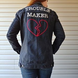 Lucky Brand Embroidered Jean Jacket, small